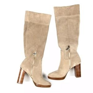 Michael Kors Regina slouch knee suede boots